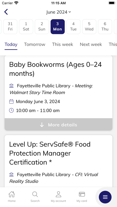 Fayetteville Public LibraryApp Screenshots