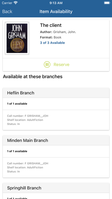 Webster Parish Libraries Screenshots