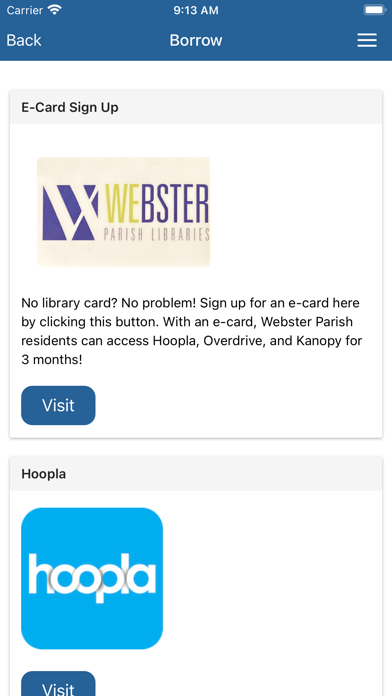 Webster Parish Libraries Screenshots