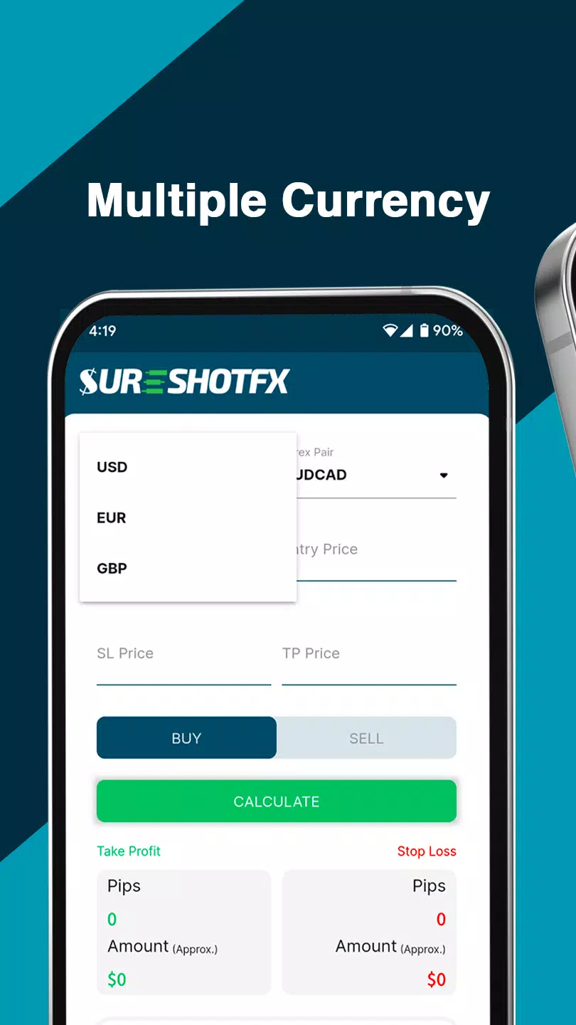 Скриншоты SureShotFX - Pip Calculator