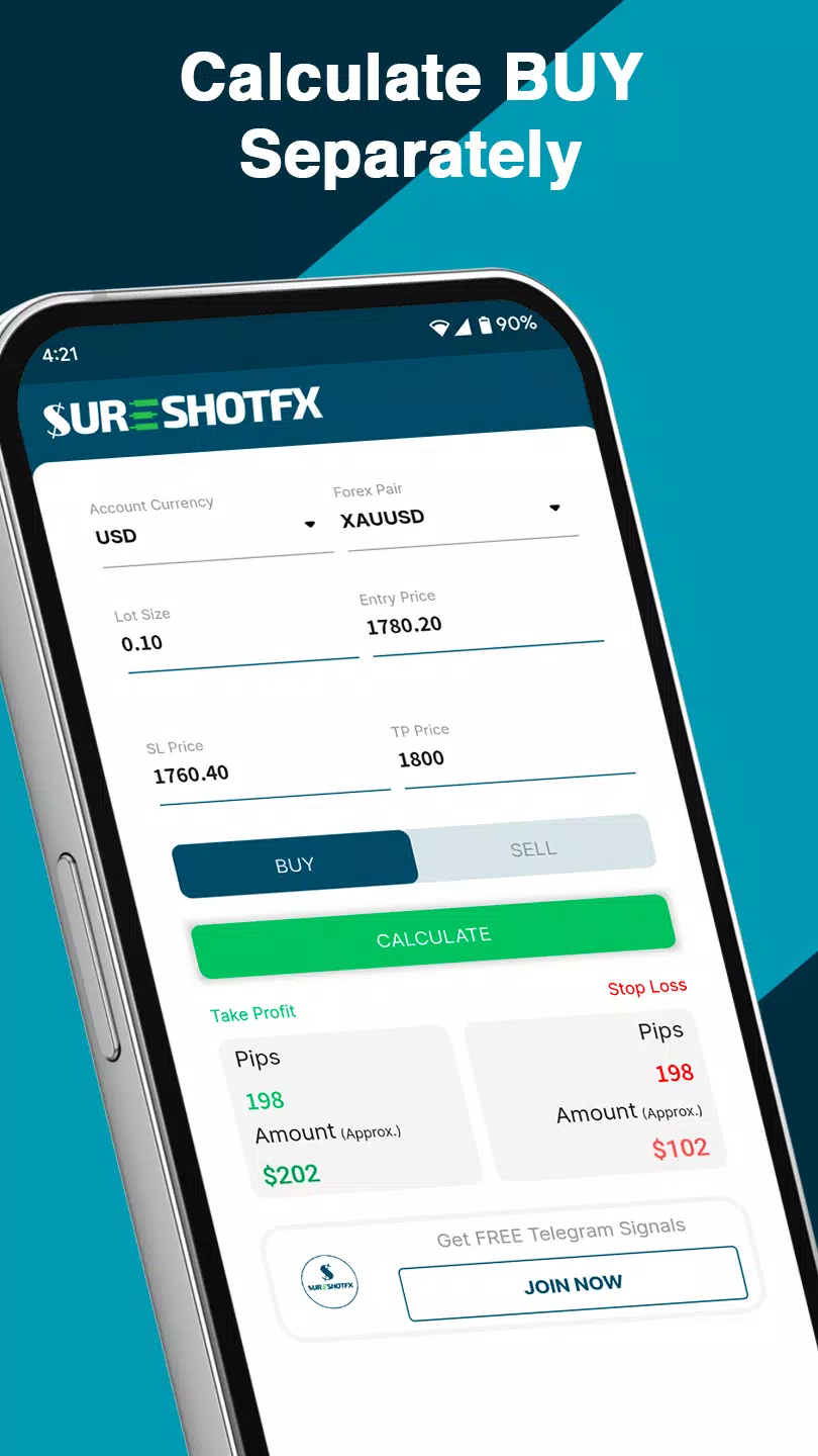 Скриншоты SureShotFX - Pip Calculator
