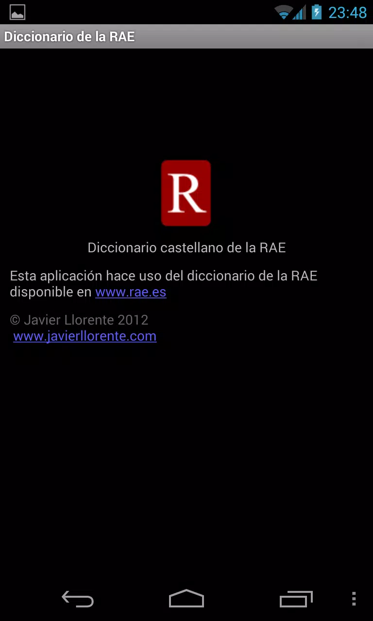 Diccionario de la RAE سکرین شاٹس