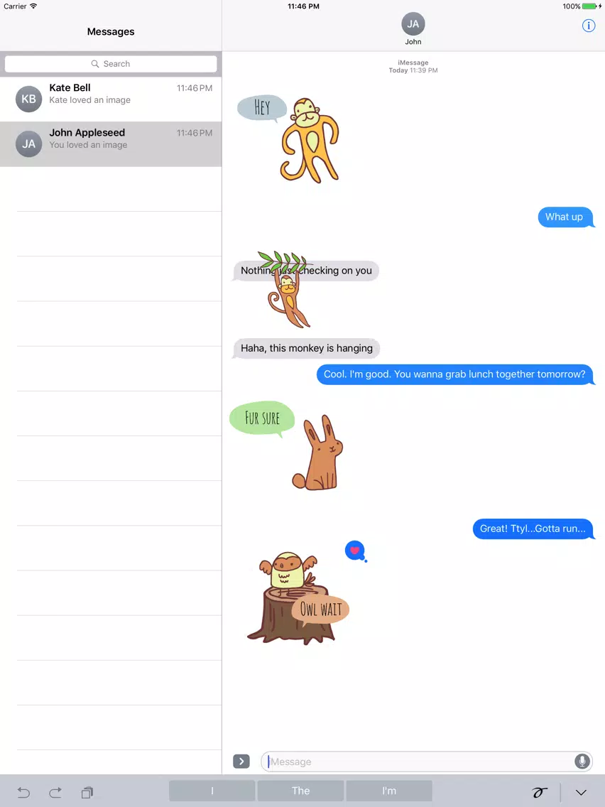Zoo Friends - Fun Animal Puns with Speech Bubbles iPad Screenshots