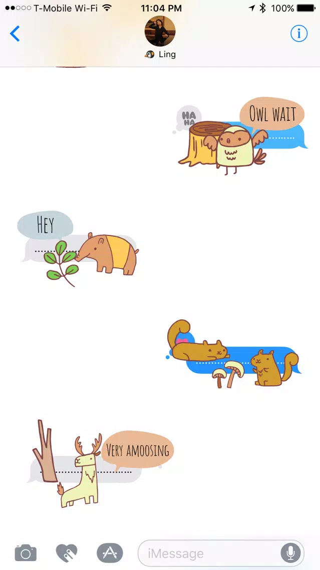 Zoo Friends - Fun Animal Puns with Speech Bubbles Screenshots