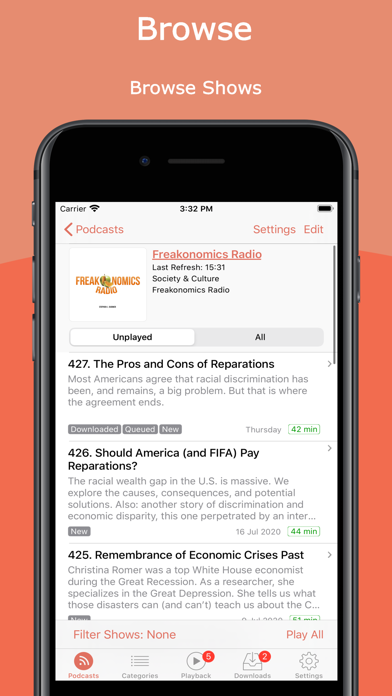 Podcast Player RSSRadio Screenshots