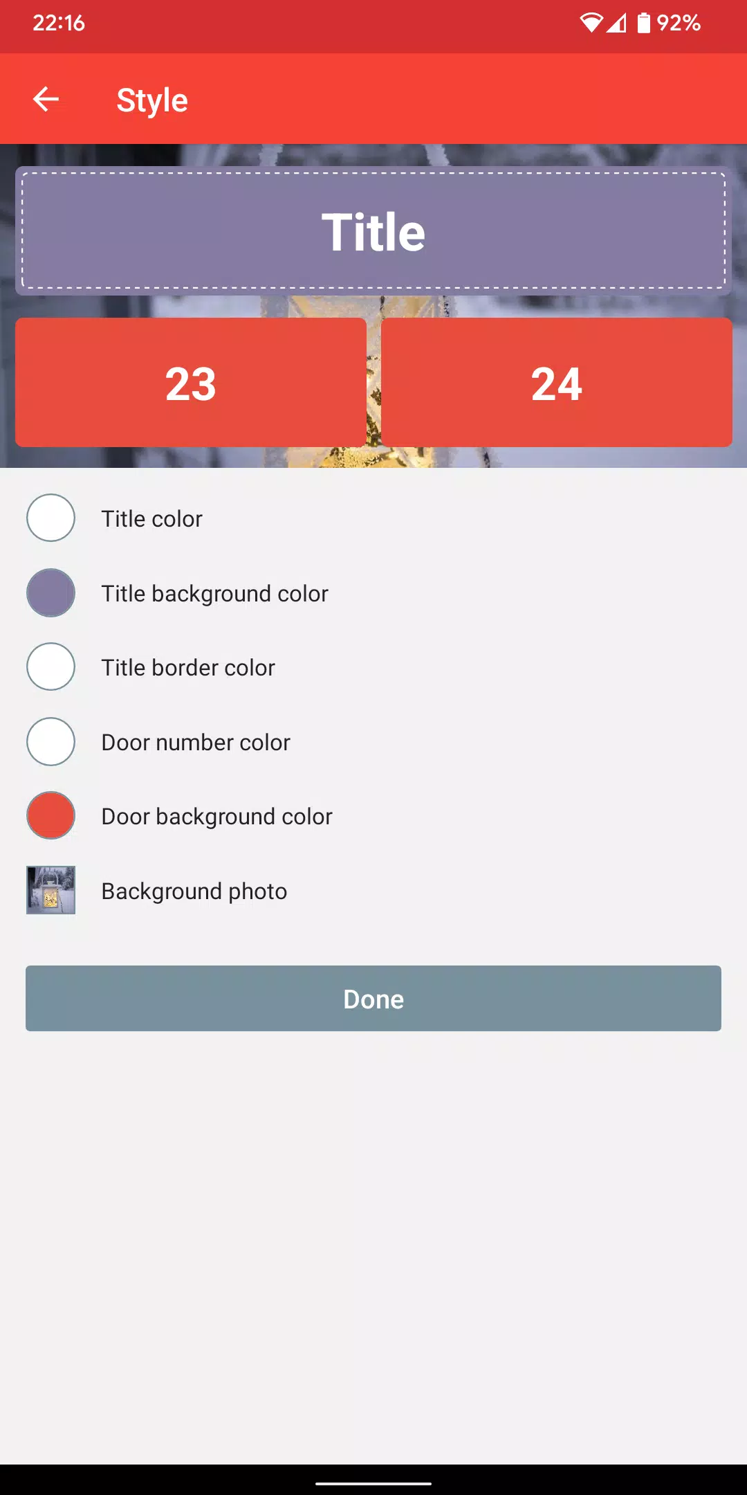 MyAdvent Screenshots