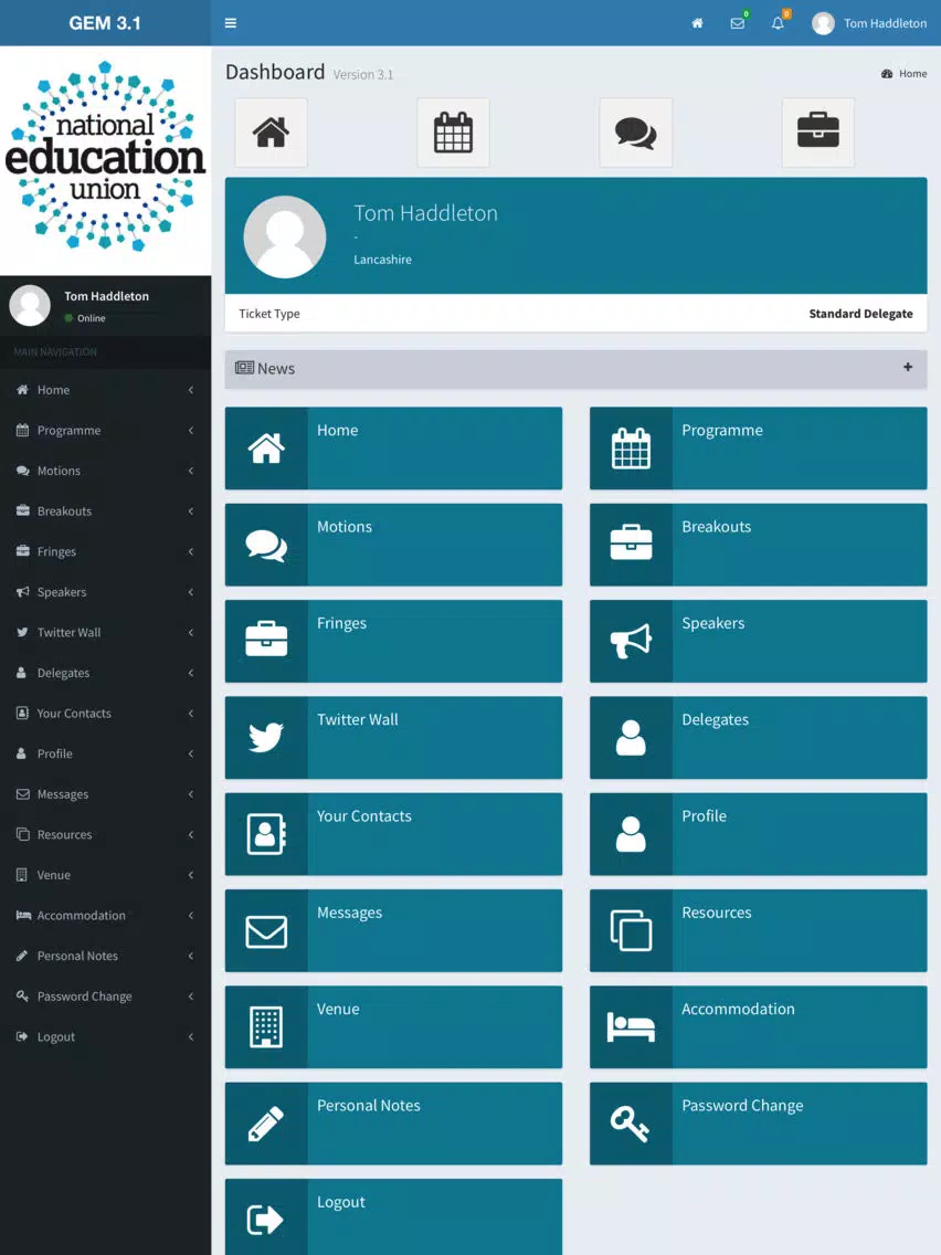 NEU (ATL) Event App iPad سکرین شاٹس