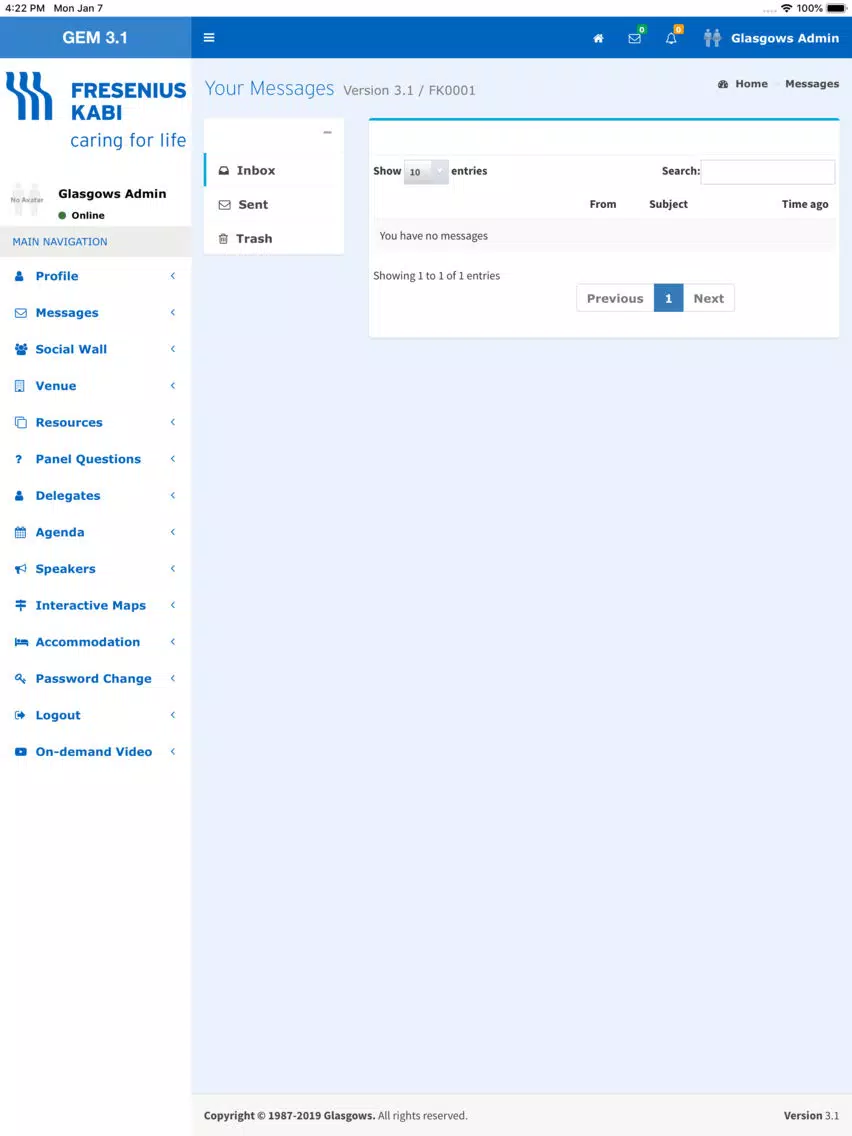 Fresenius Kabi Events App iPad Screenshots