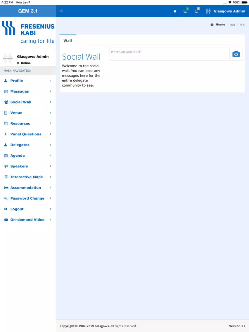 Fresenius Kabi Events App iPad Screenshots