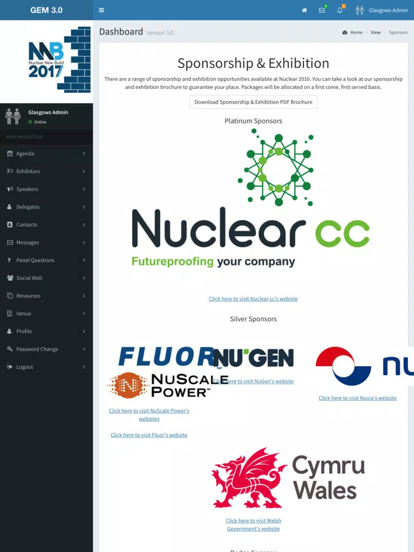 Nuclear New Build 2017 Event App iPad Screenshots