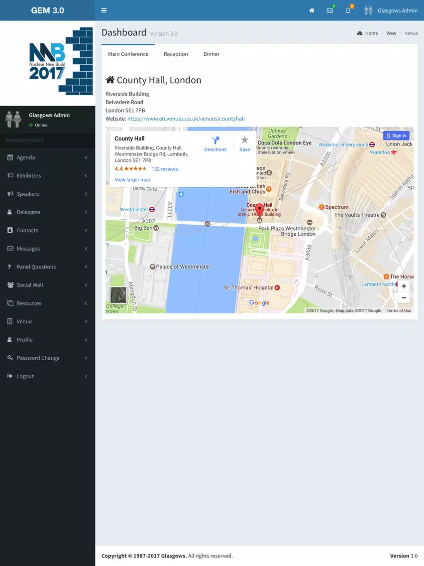 Nuclear New Build 2017 Event App iPad Screenshots
