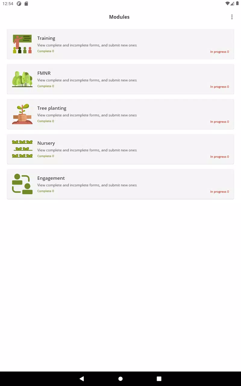 Regreening App Screenshots