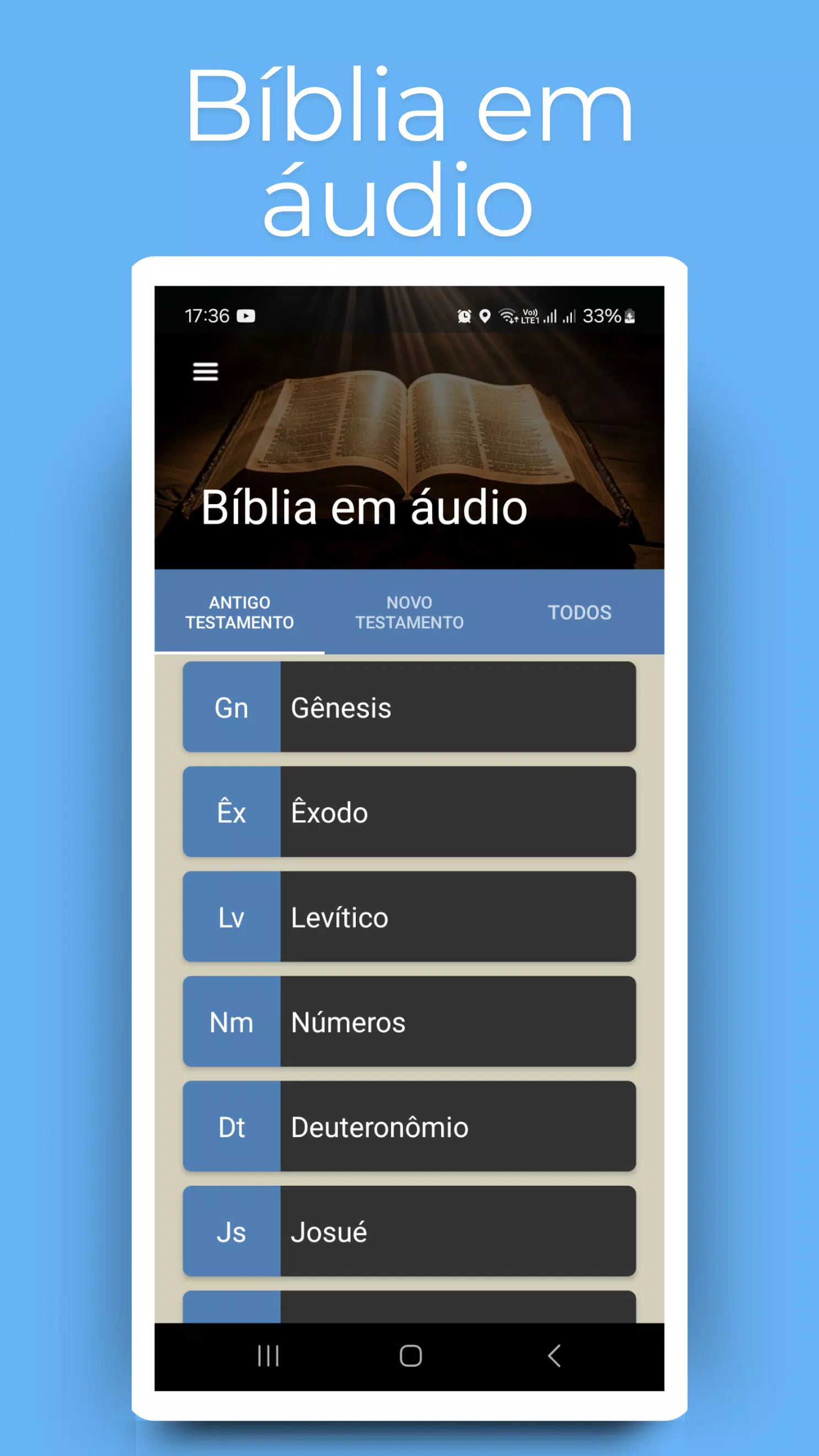Bíblia em Áudio Screenshots