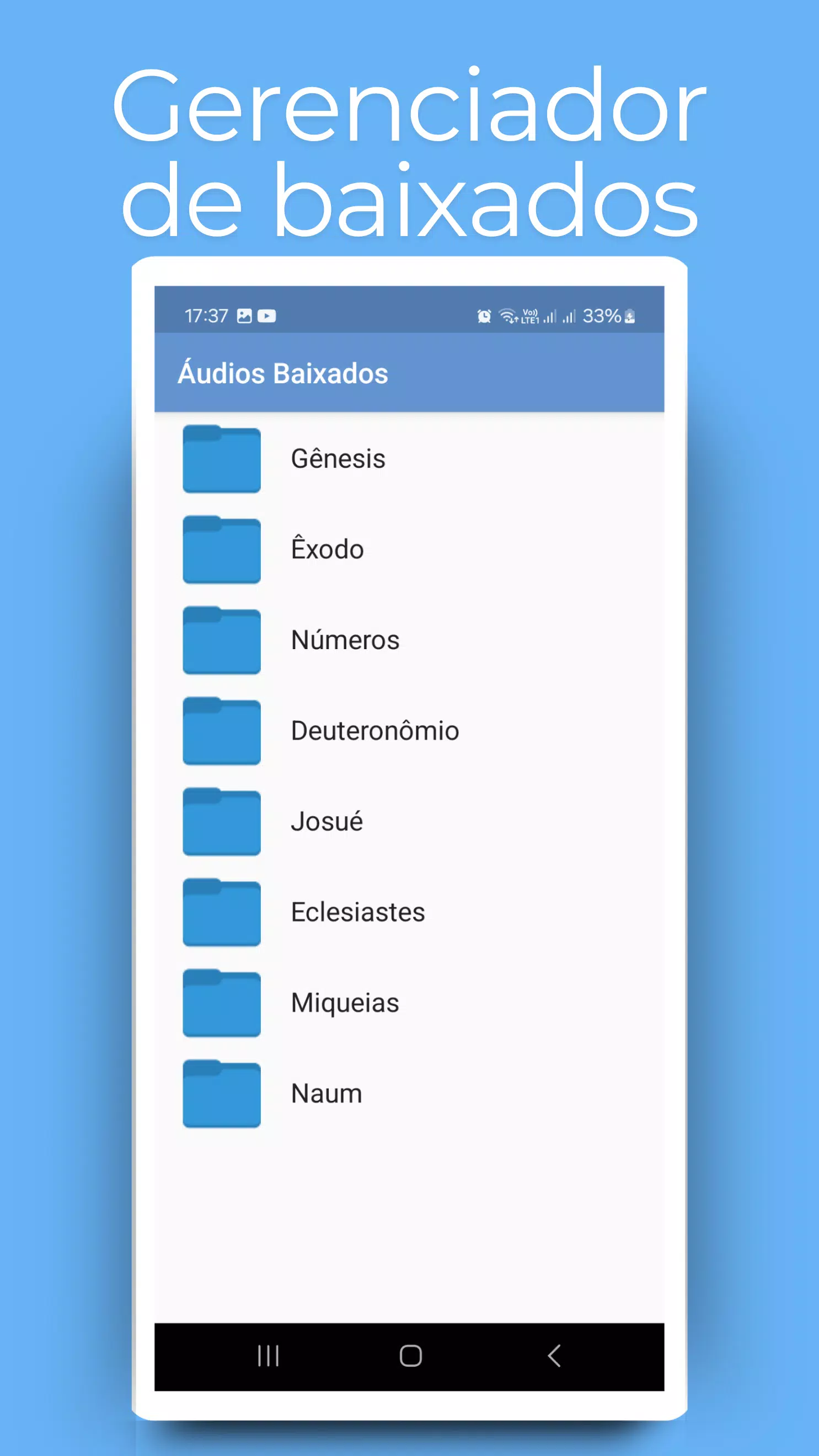 Bíblia em Áudio Screenshots