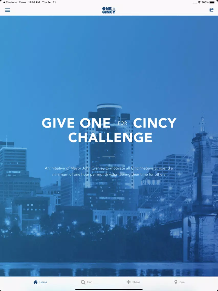 Give One For Cincy iPad Screenshots