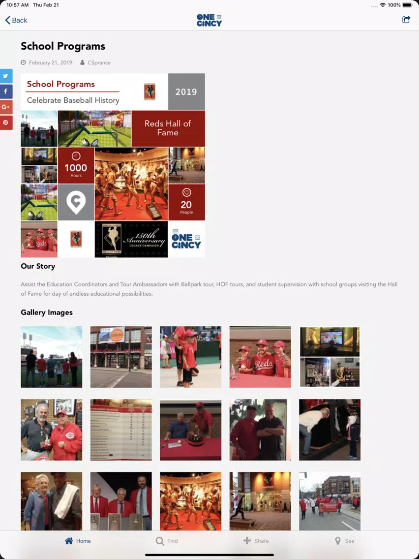 Give One For Cincy iPad Screenshots