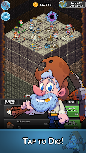 Tap Tap Dig: Idle Clicker Game Screenshots