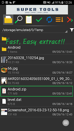 7Zipper - File Explorer (zip, Screenshots