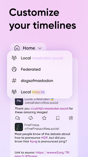 Moshidon for Mastodon Screenshots