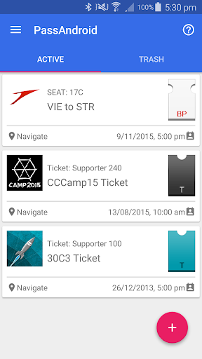 PassAndroid Passbook viewer Screenshots