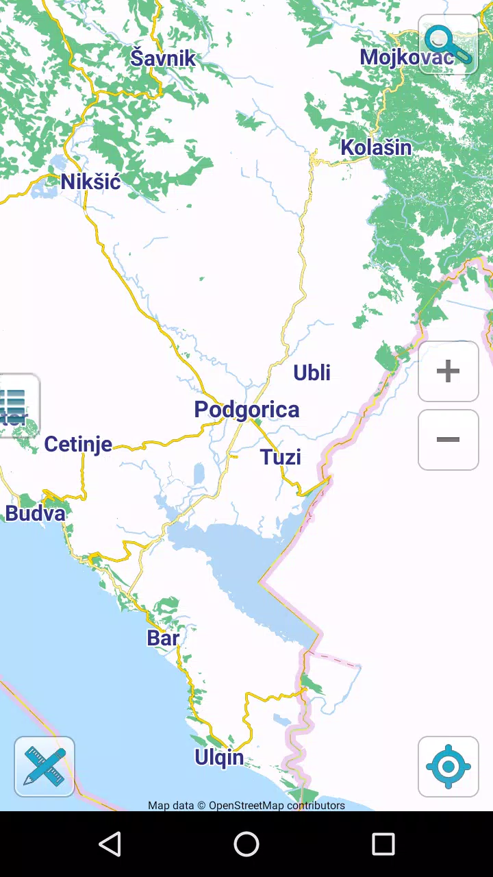 Map of Montenegro offline Screenshots