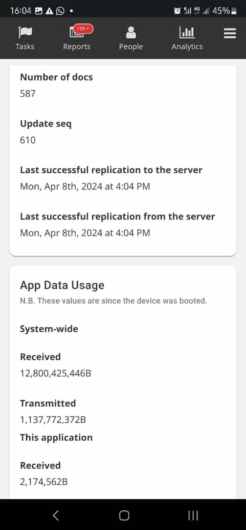 rCHMIS App Screenshots