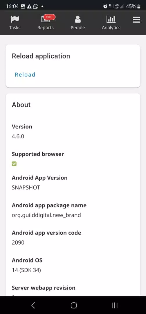 rCHMIS App Screenshots
