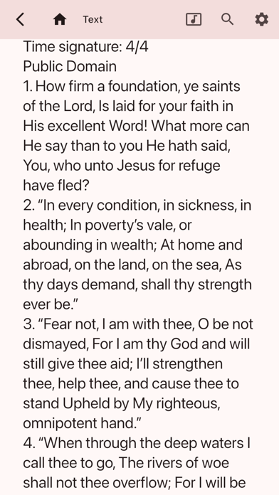 Mobile Hymns Sheet Music Screenshots