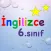 6. Sınıf İngilizce
