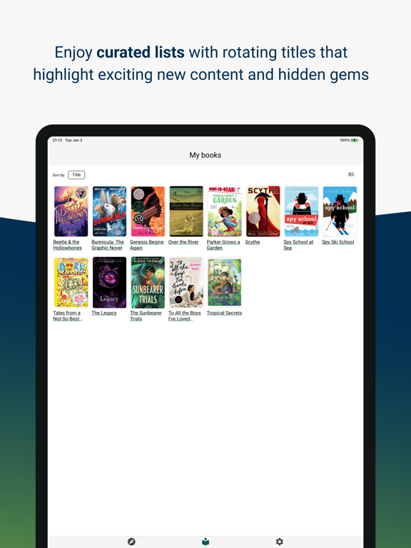 Open eBooks iPad Screenshots