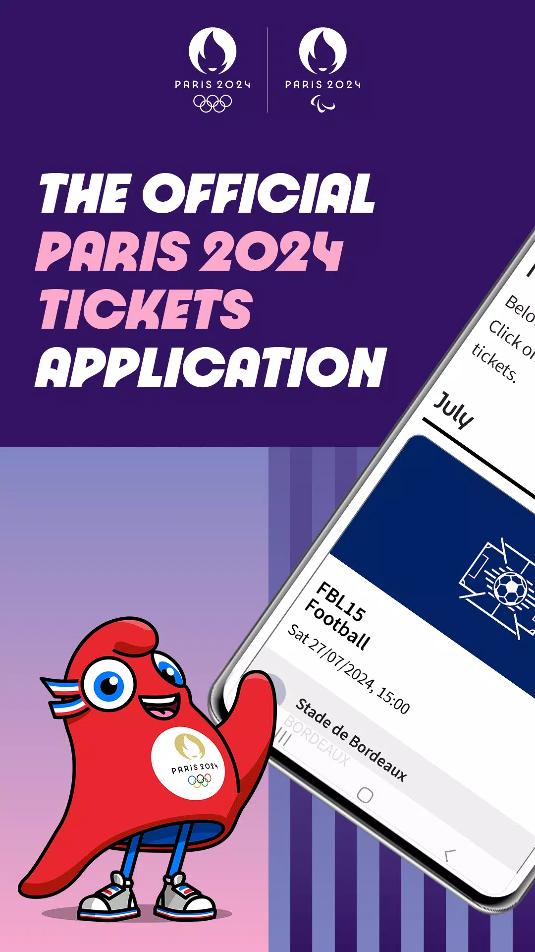 Paris 2024 Tickets Screenshots