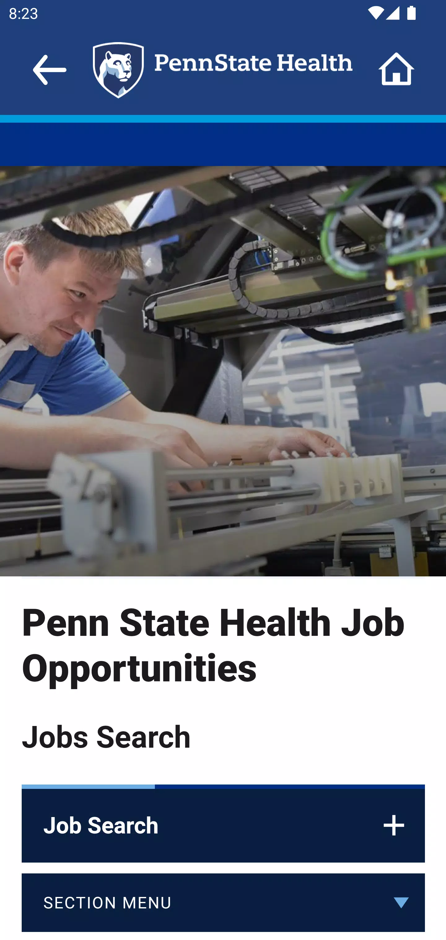 Penn State Health Screenshots