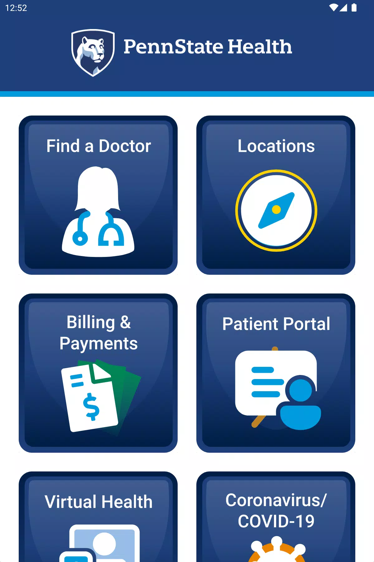 Penn State Health Screenshots