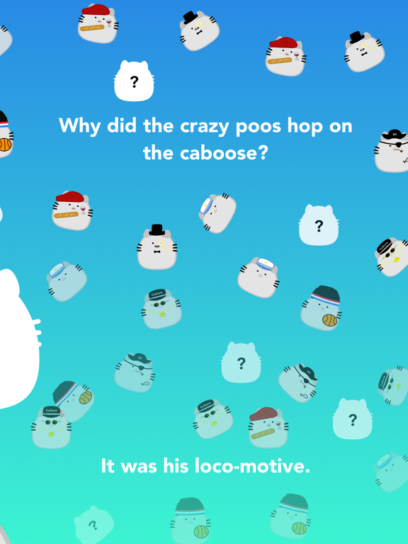 Poos Caboose - the world's cutest jumping game iPad 應用截圖