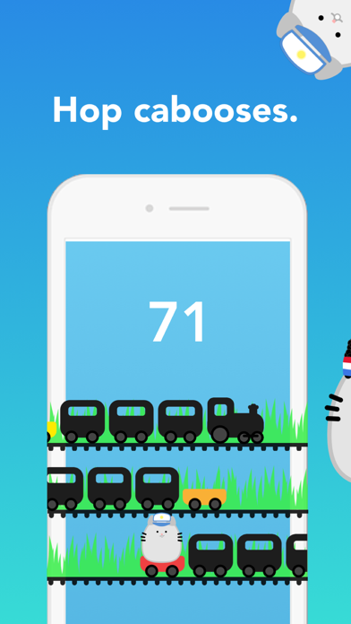 Poos Caboose - the world's cutest jumping game應用截圖