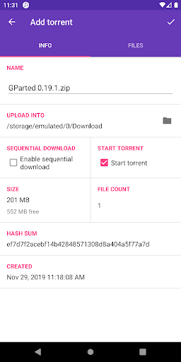 LibreTorrent Screenshots