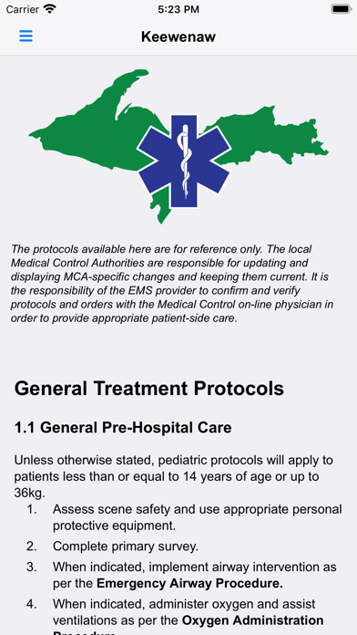R8MCAN Medical Protocols Screenshots