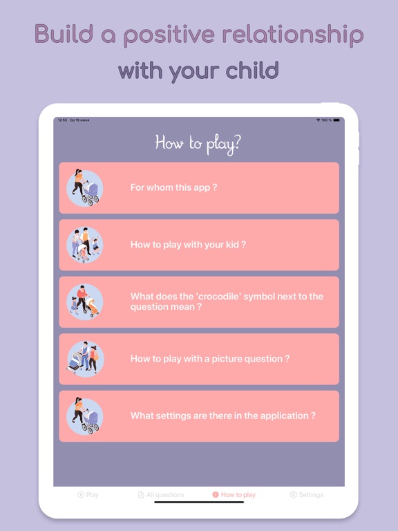 Ask Your Child: Questions Game iPad Screenshots