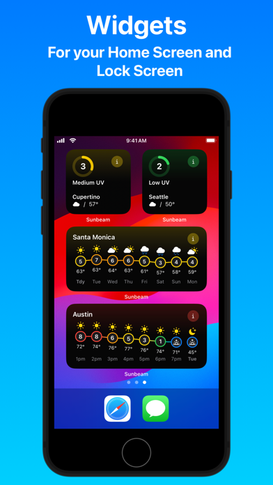 Sunbeam: UV Index Screenshots