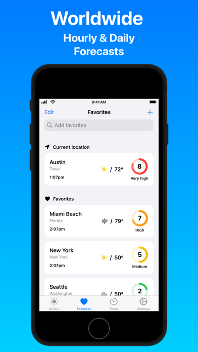 Sunbeam: UV Index Screenshots