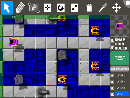 Tangkapan layar Game Creator 2D iPad 