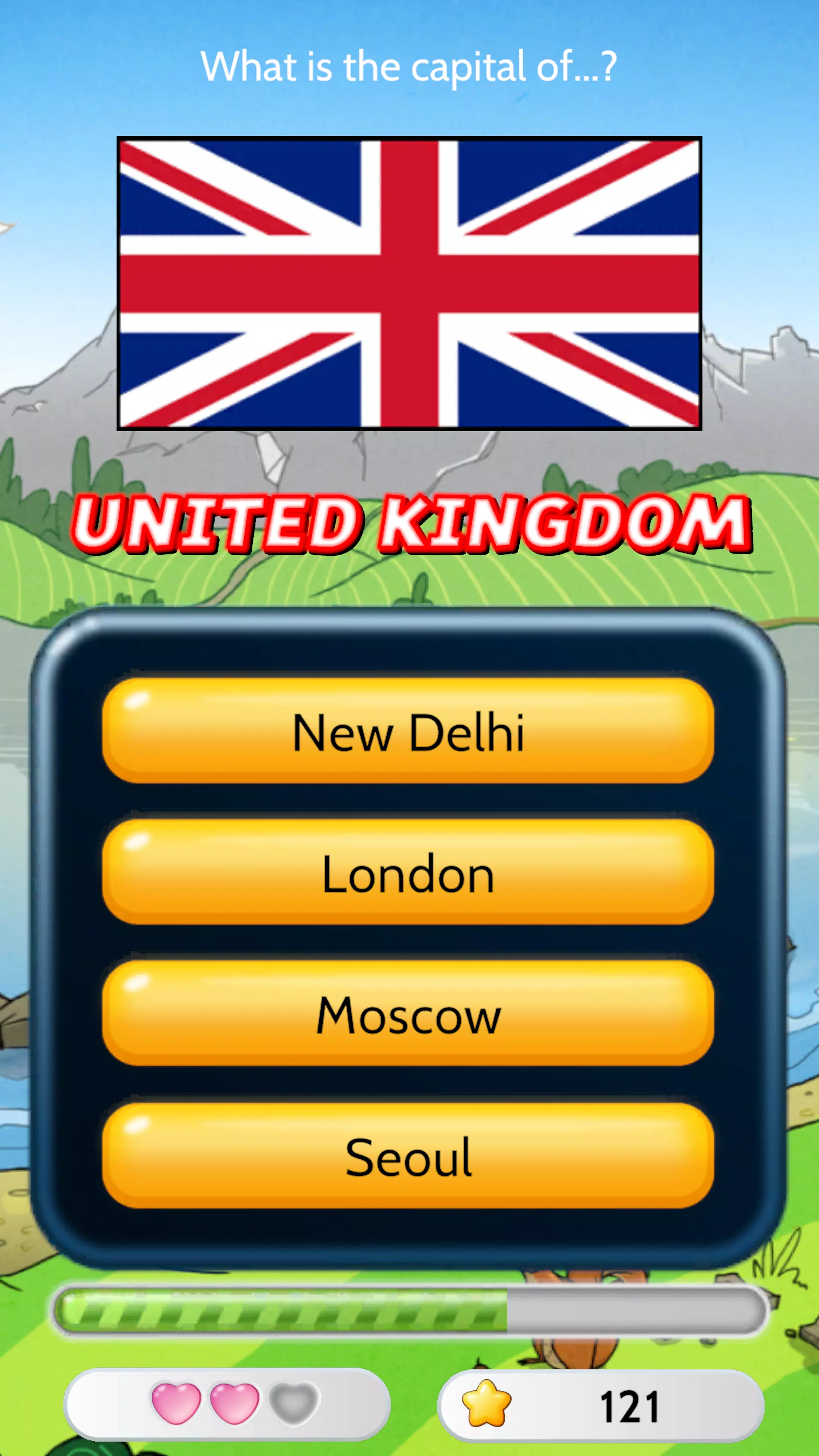 Capitals Quizzer Screenshots