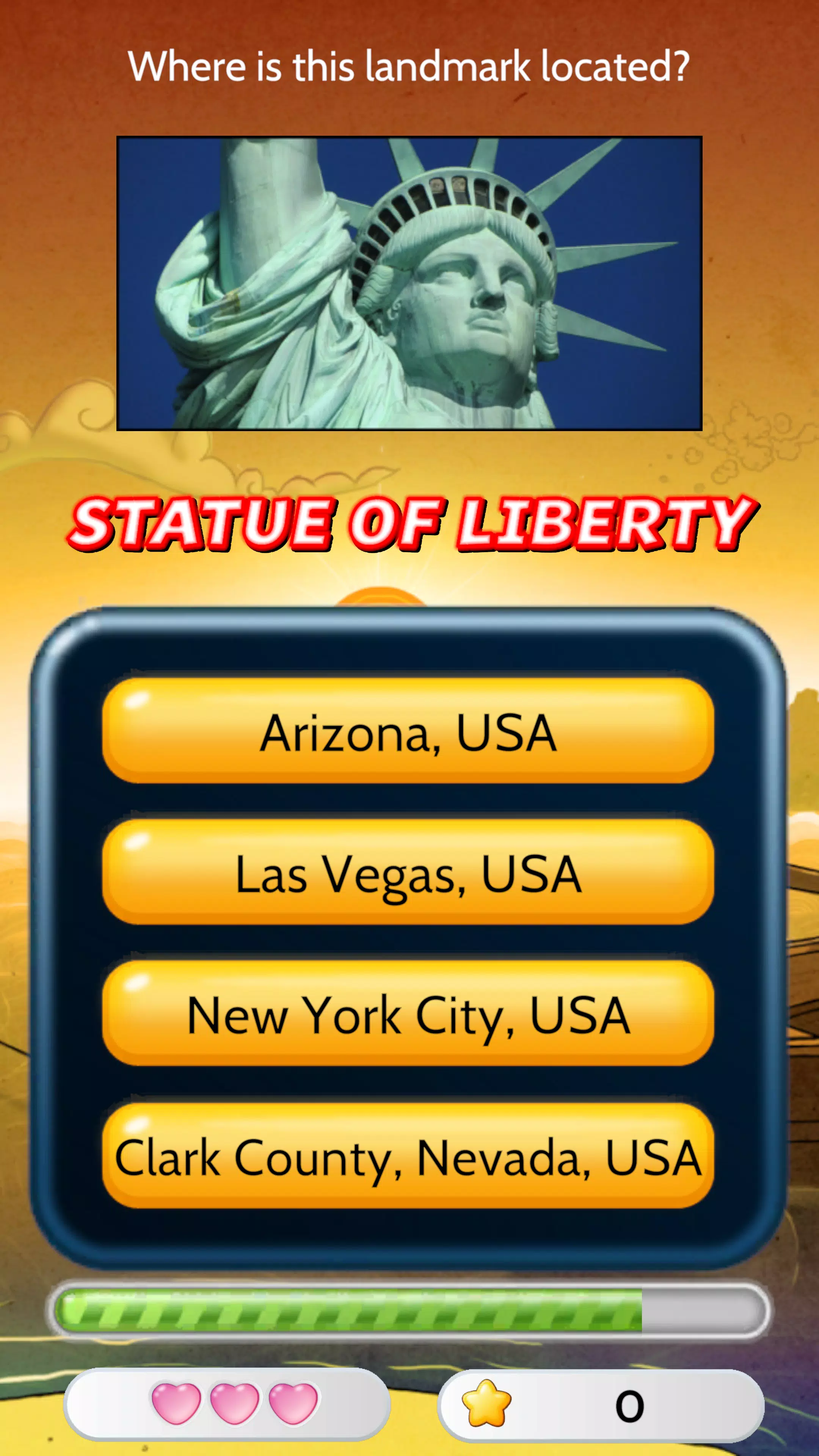 Capitals Quizzer Screenshots