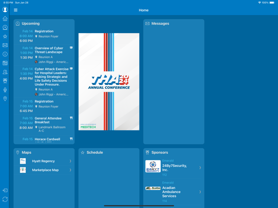 THA Annual Conference iPad Screenshots