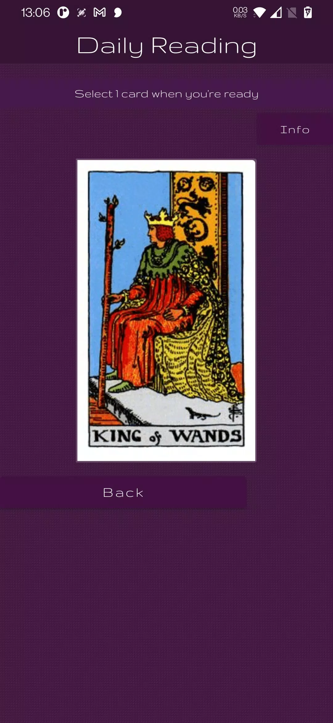 Tarot Daily: card reading سکرین شاٹس