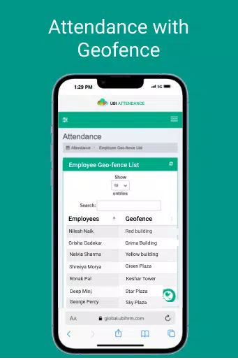 Attendance App for Employees Screenshots