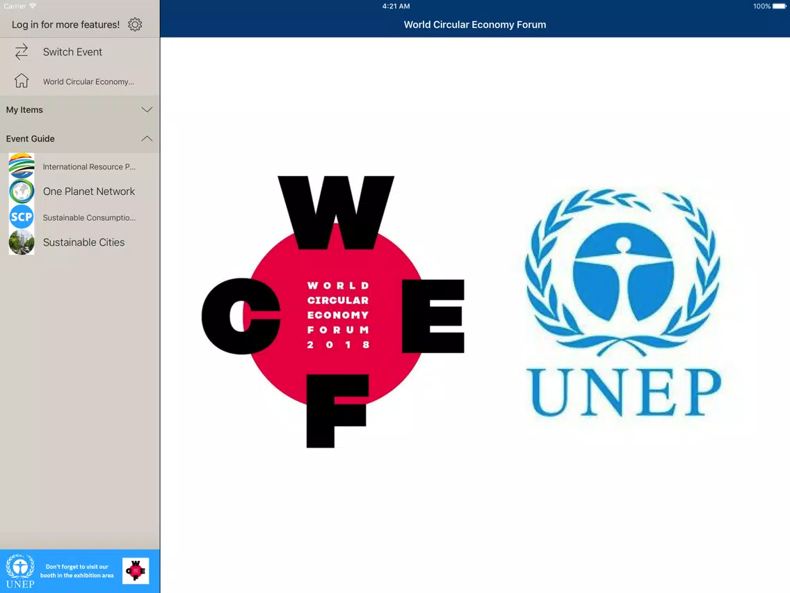 UN Environment Events iPad Screenshots