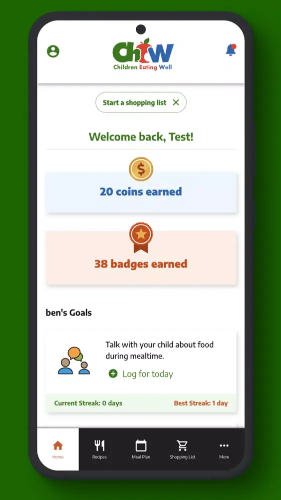 CHEW: Children Eating Well Screenshots