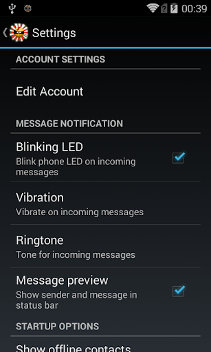 yaxim - XMPP/Jabber client Screenshots