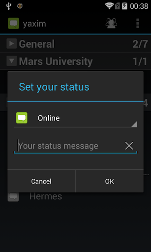 yaxim - XMPP/Jabber client Screenshots